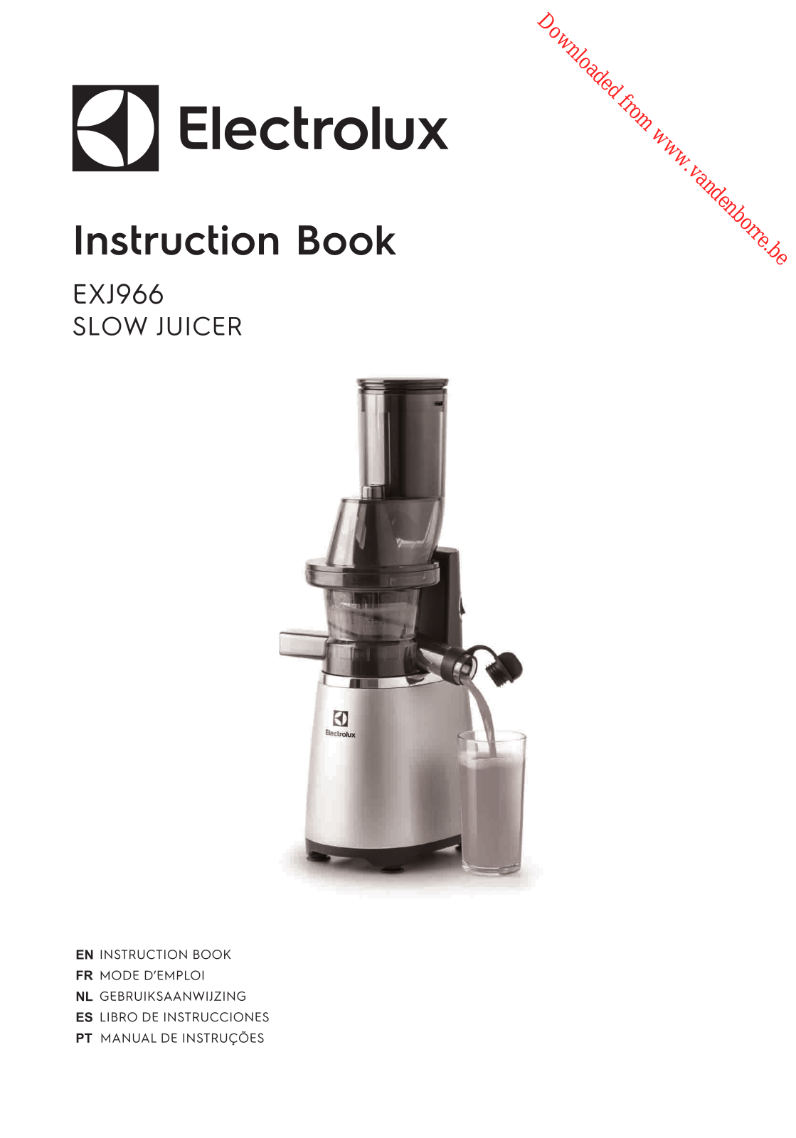 ELECTROLUX EXJ966 User Manual