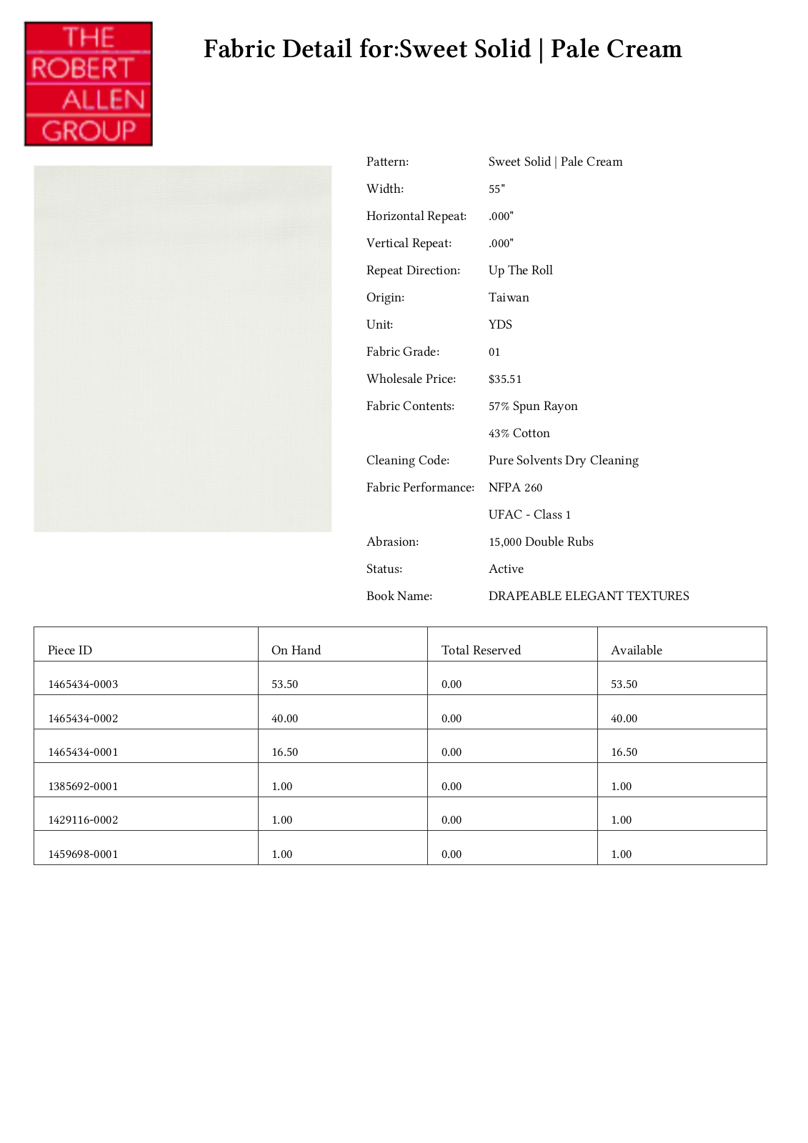 Robert Allen RALF1355 Specifications - ManualMachine.com
