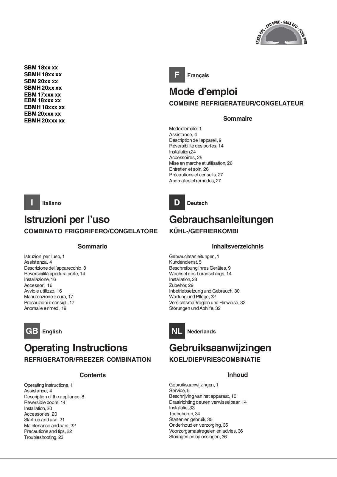 Hotpoint EBMH 18200 V User Manual