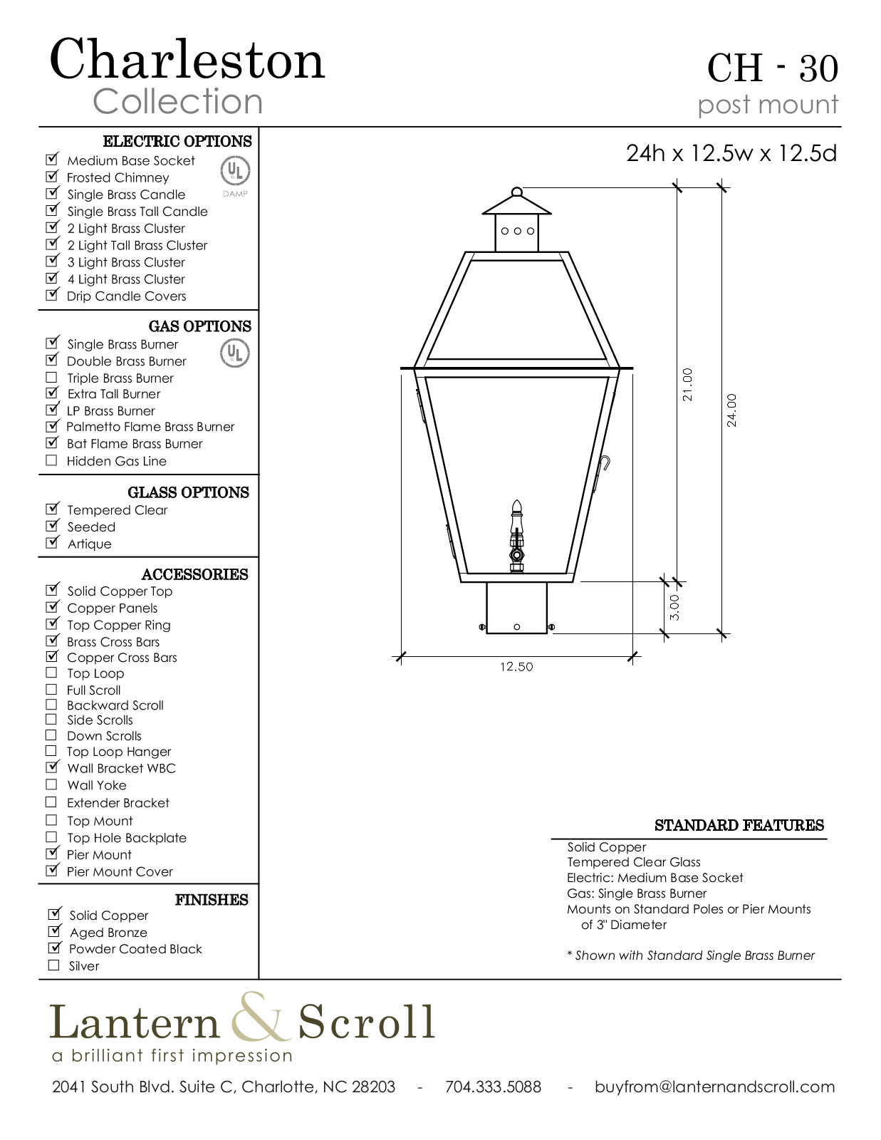 Lantern & Scroll LASC1072 Specifications - ManualMachine.com