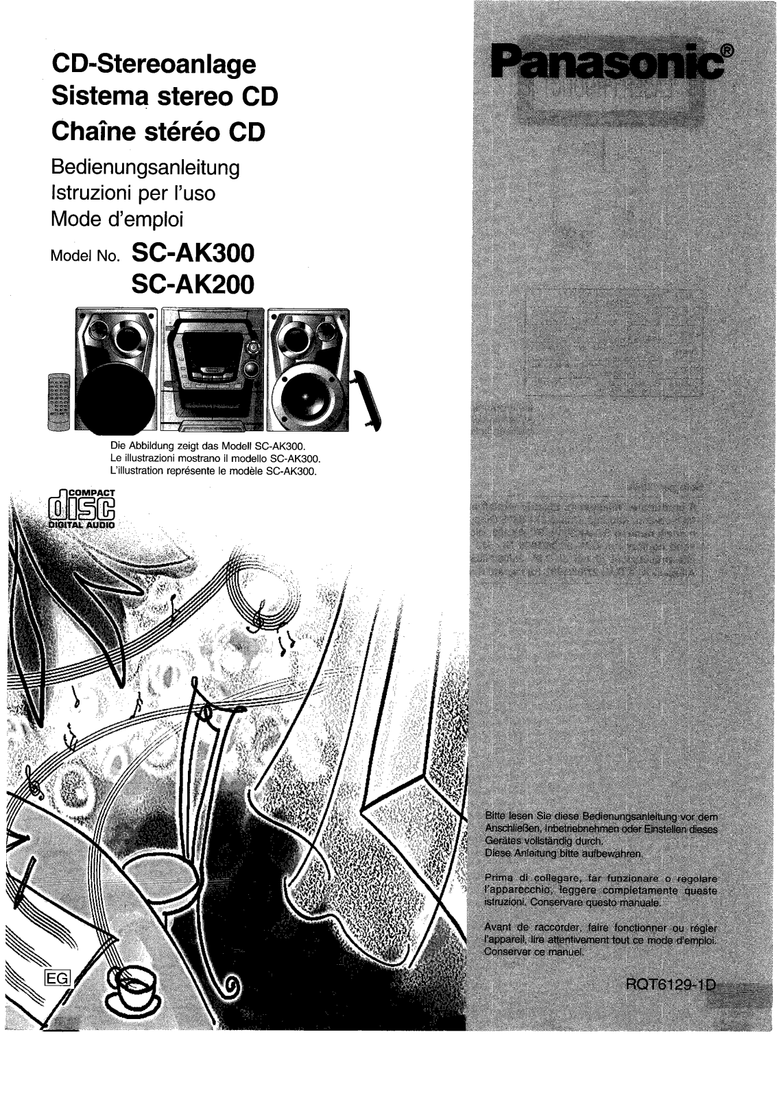 Panasonic SC-AK300, SCAK200 User Manual