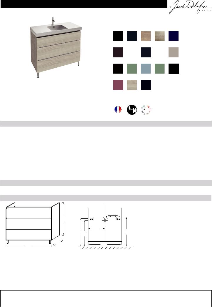 Jacob Delafon ODEON UP EB994-442, ODEON UP EB994-E10, ODEON UP EB994-E71, ODEON UP EB994-F26, ODEON UP EB994-G80 User guide