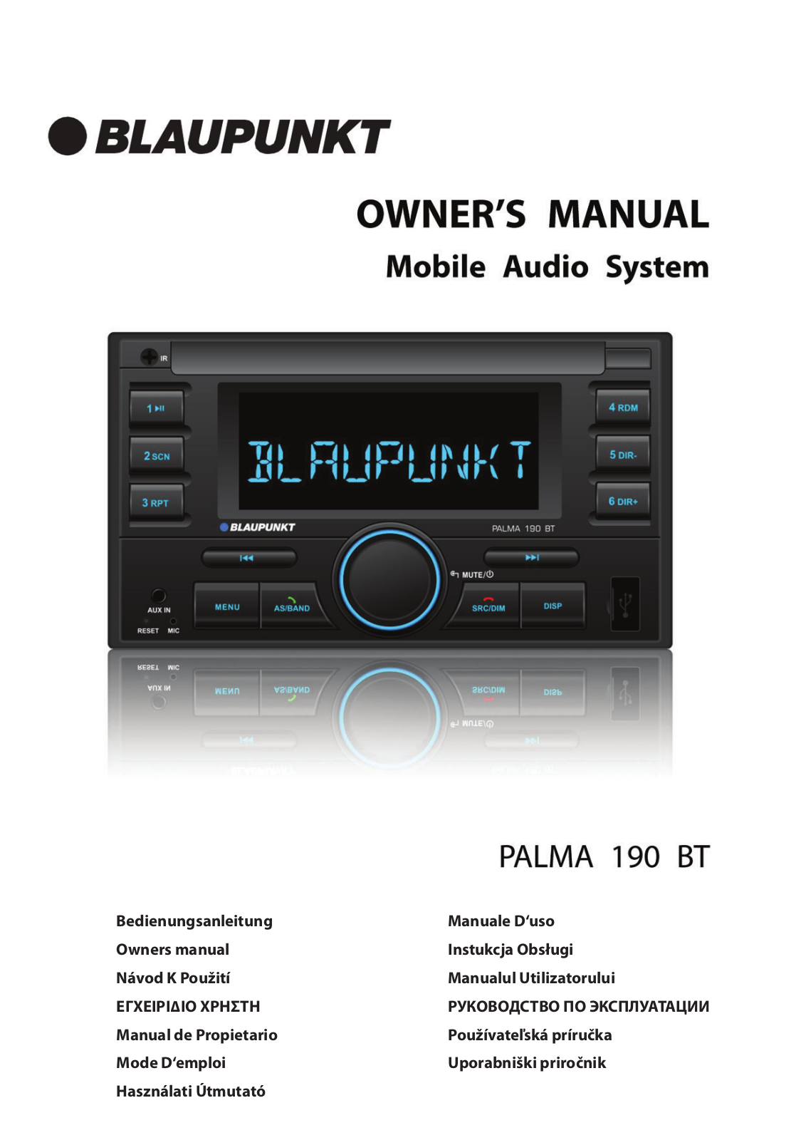 Blaupunkt Palma 190 BT Service Manual