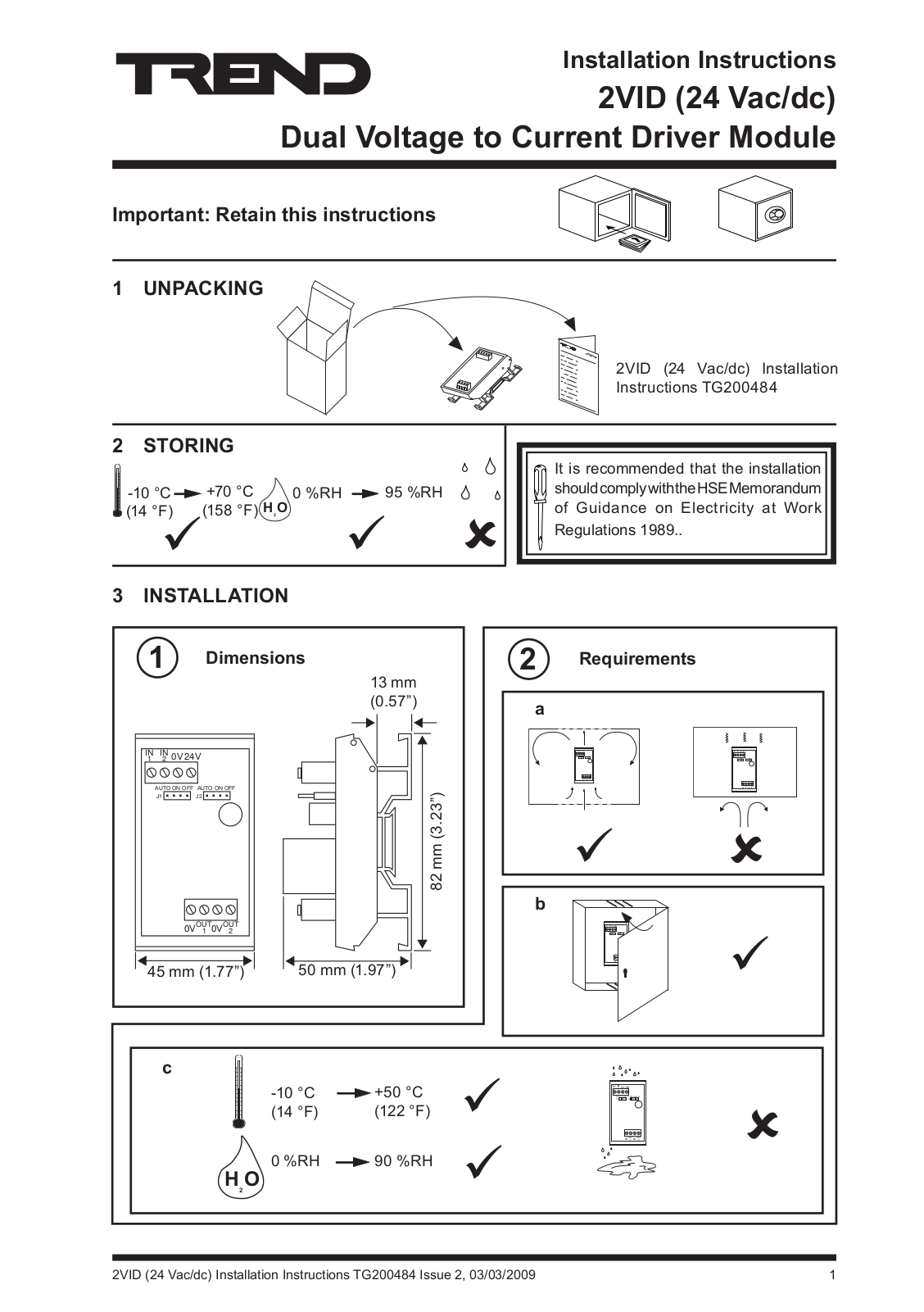 TREND 2VID User Manual