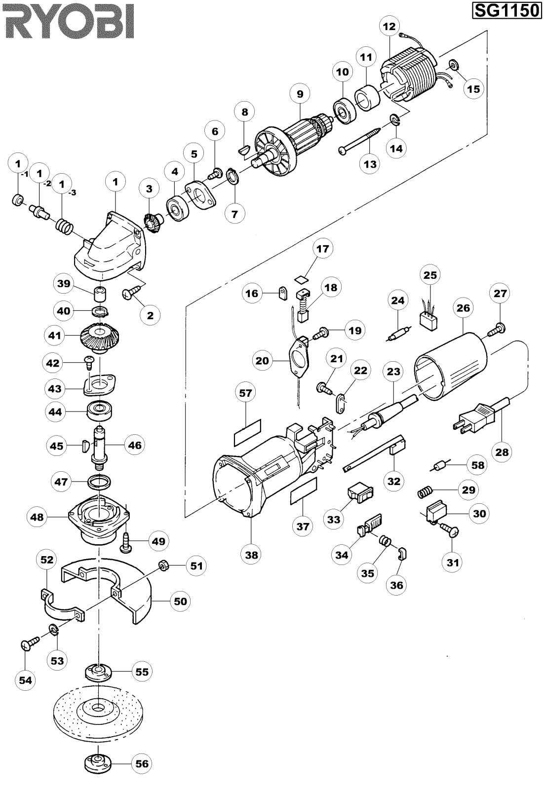 Ryobi SG1150 User Manual