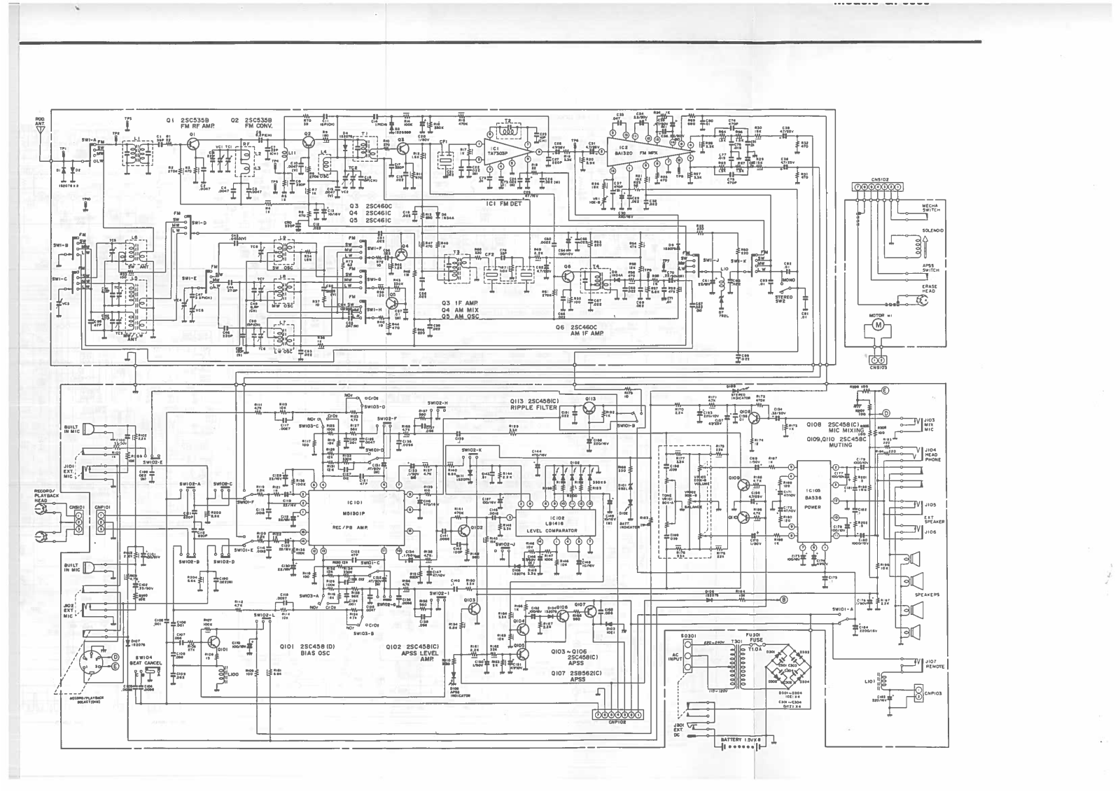 Sharp GF6060 Schematic