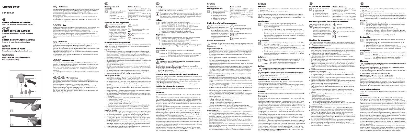 Silvercrest SGP 230 A1 User Manual