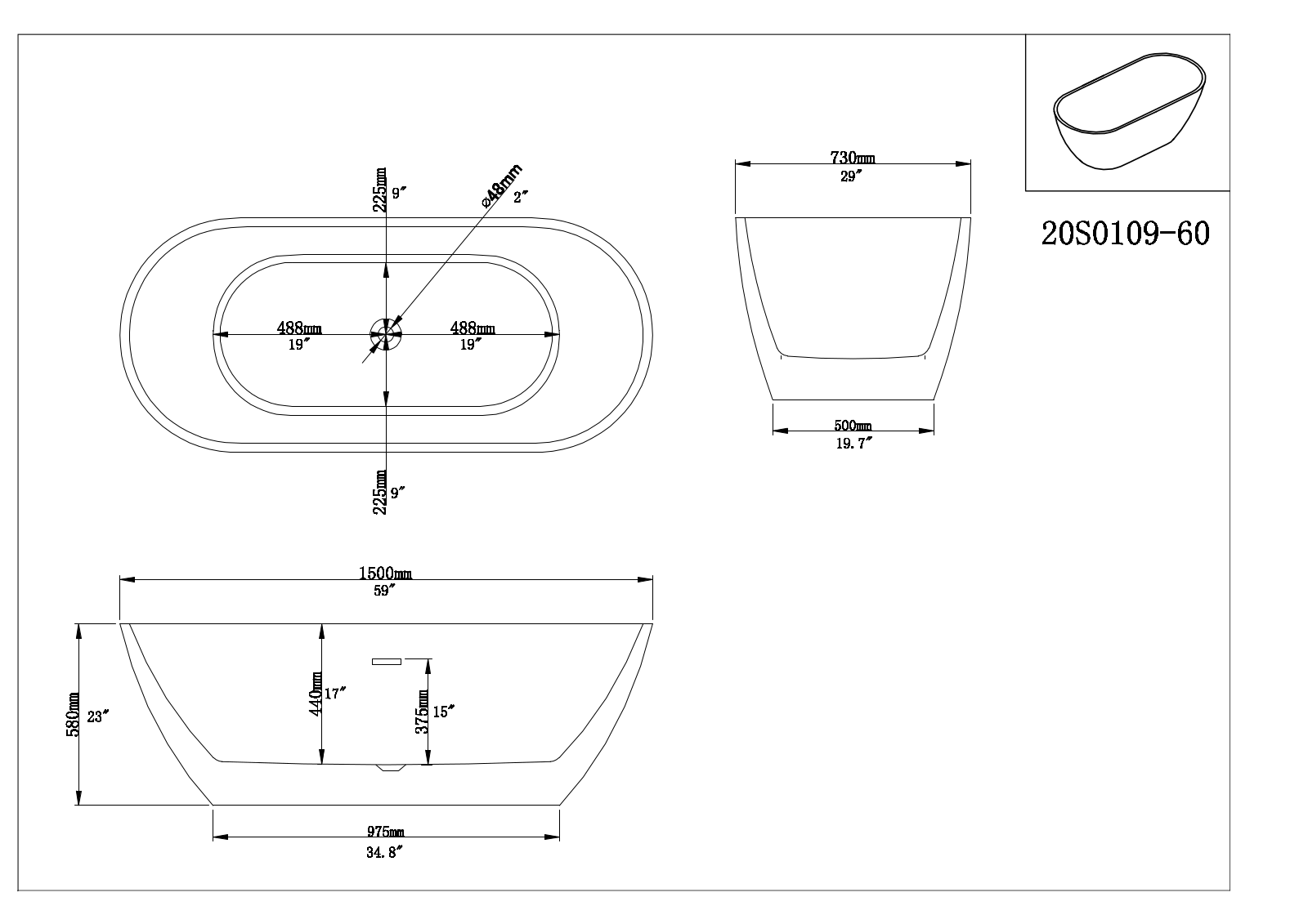 Clovis Goods ERVT1103 Dimensions - ManualMachine.com