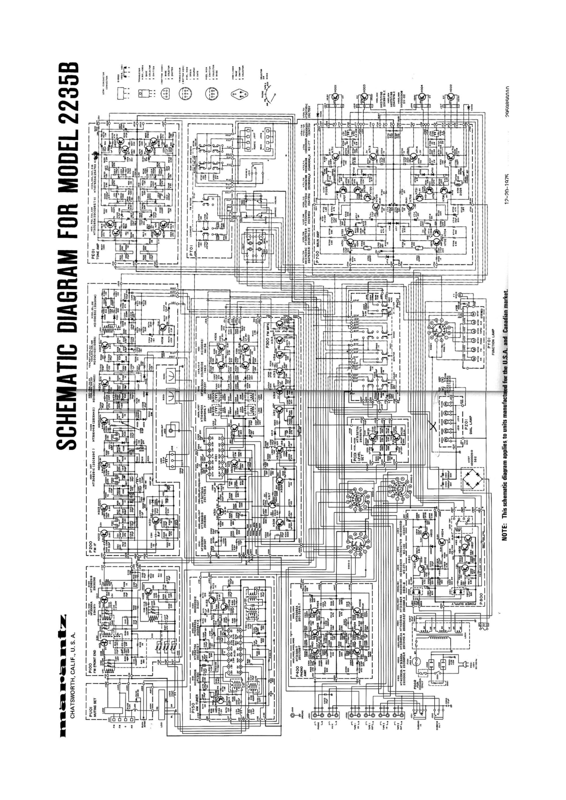 Marantz 2235bsc Schematic