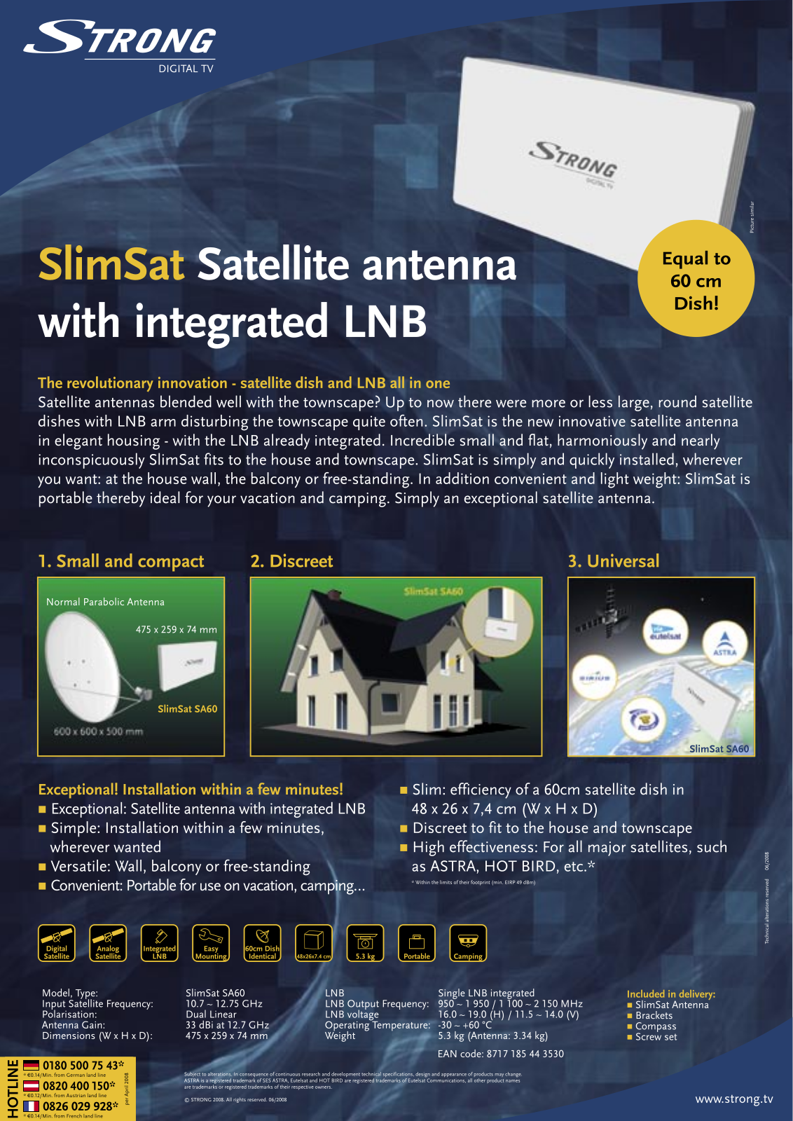 Strong SLIMSAT SA60 BROCHURE