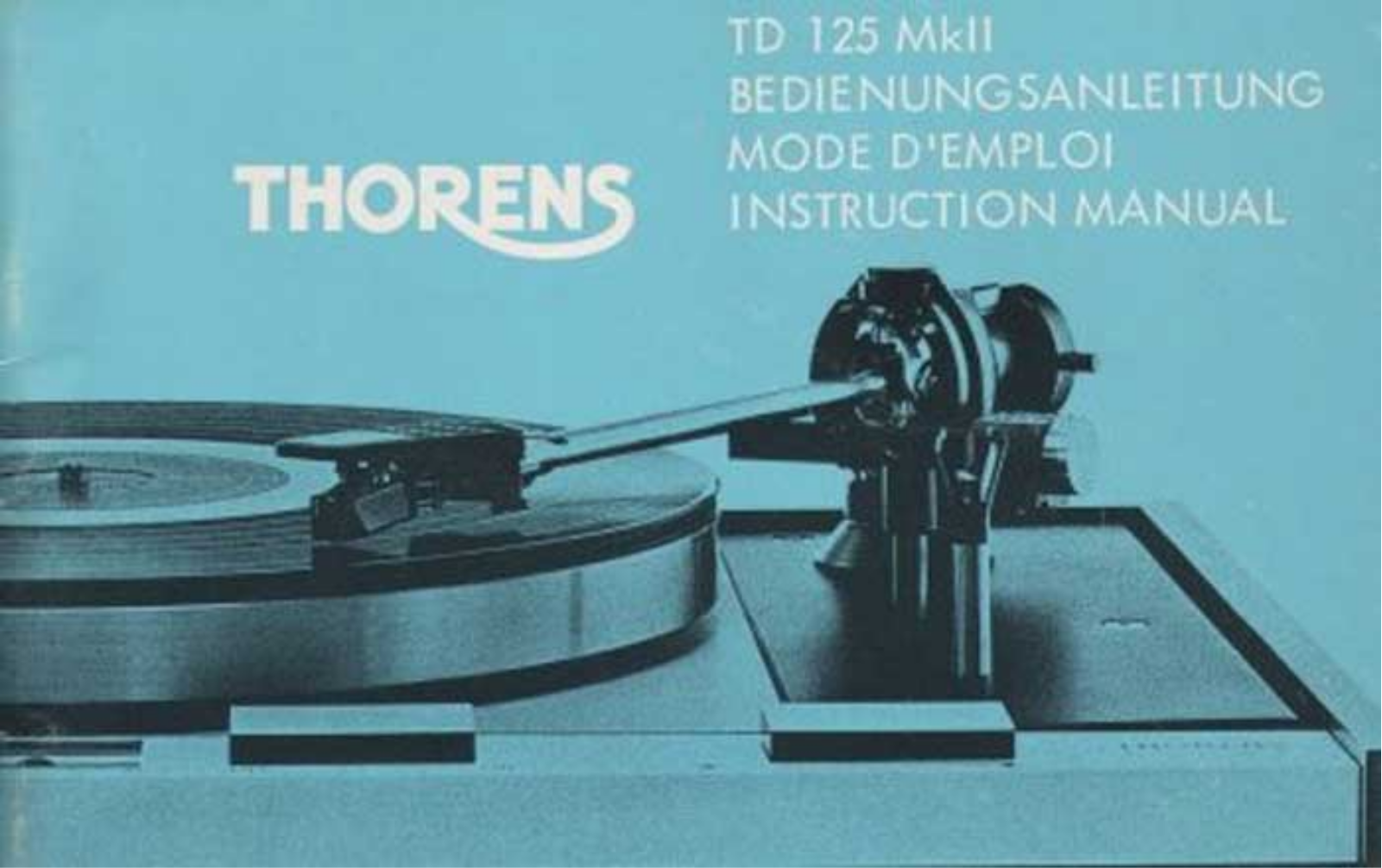 Thorens TD-125-Mk-II Owners Manual