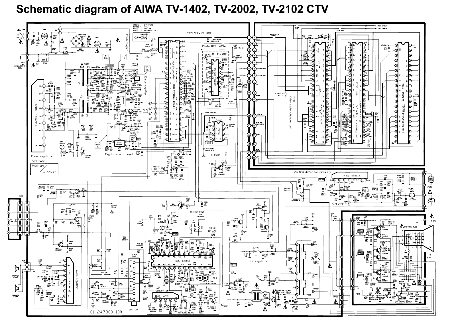 Aiwa 1402, 2002, 2102 Service Manual
