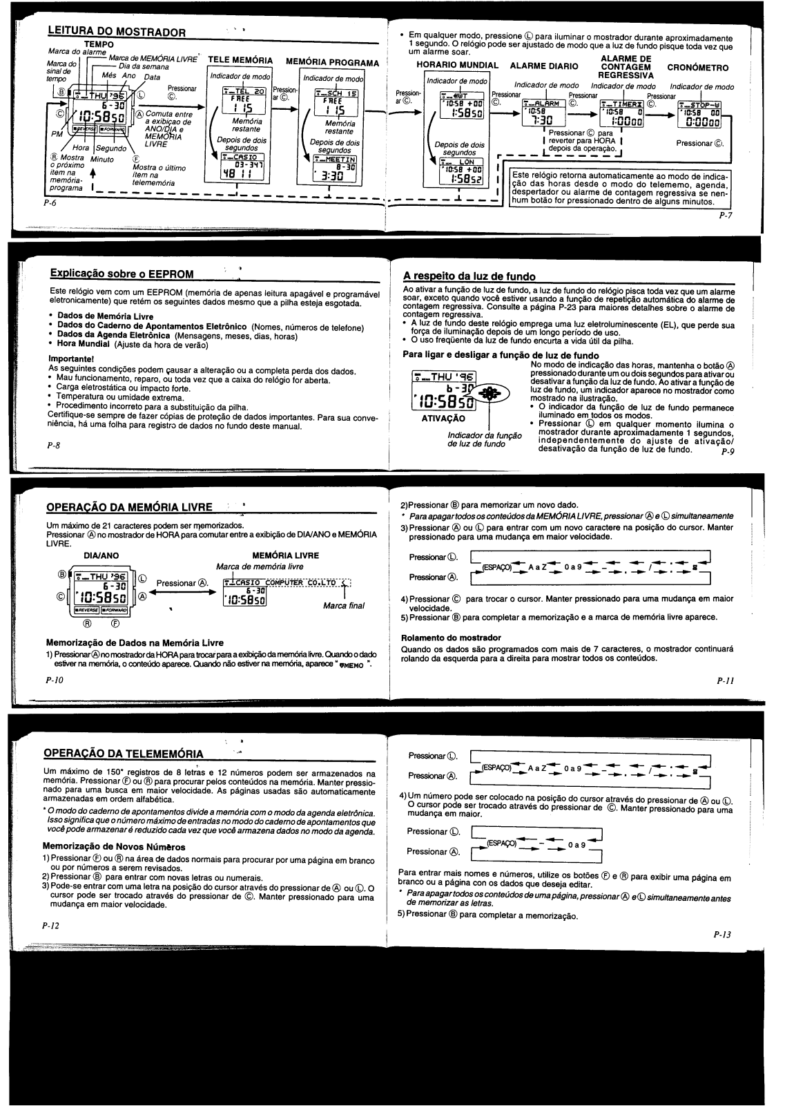 Casio QW-1479 Instructions Manual