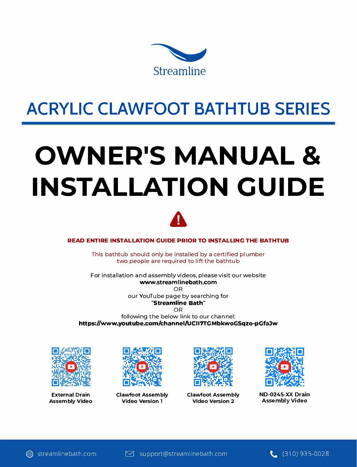 Streamline Bath SLBH2880 Installation & Assembly - ManualMachine.com