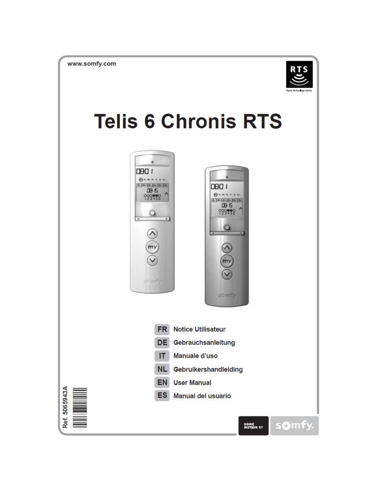 Somfy Systems TELIS6 User Manual