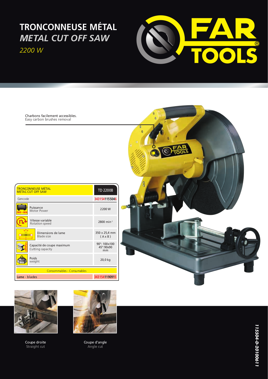 FARTOOLS TD2200B User Manual