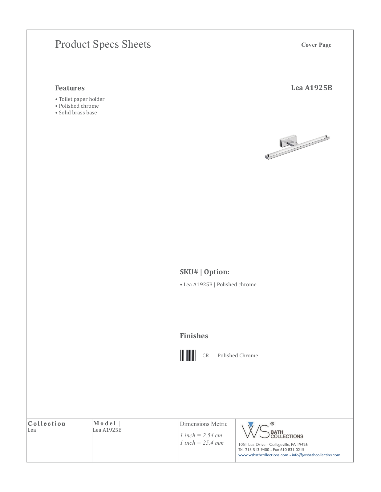 WS Bath Collections WSO3072 Specifications - ManualMachine.com