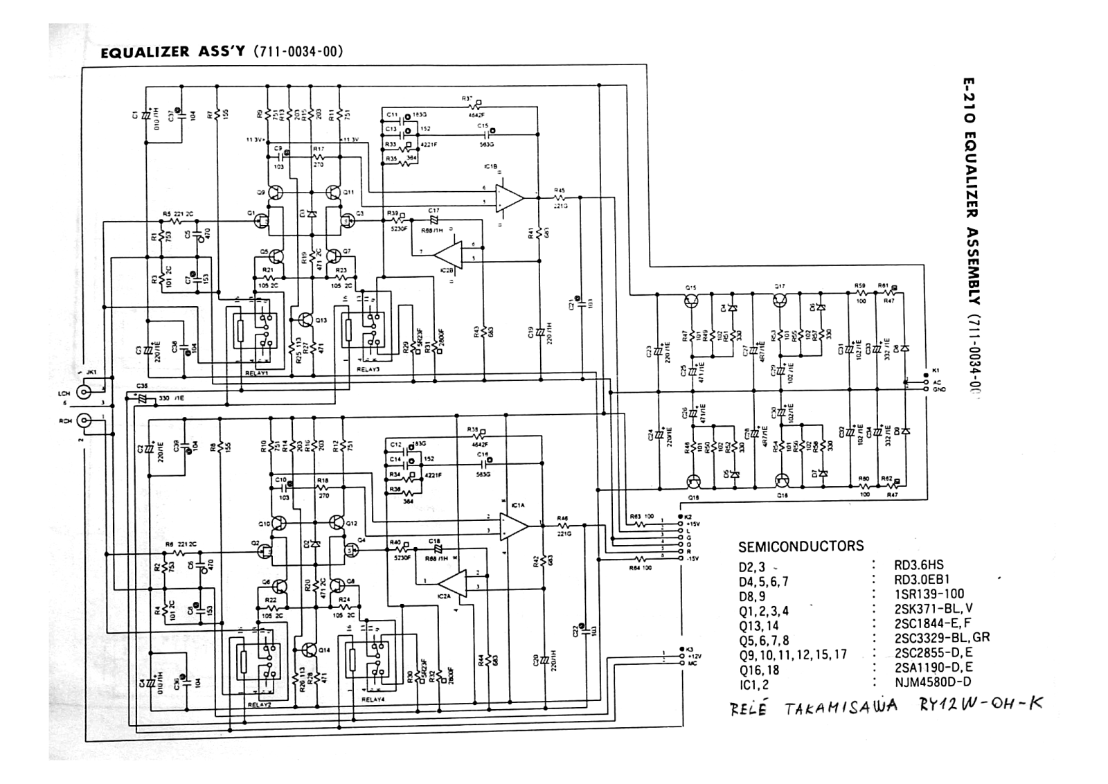 Accuphase E-210 Schematic