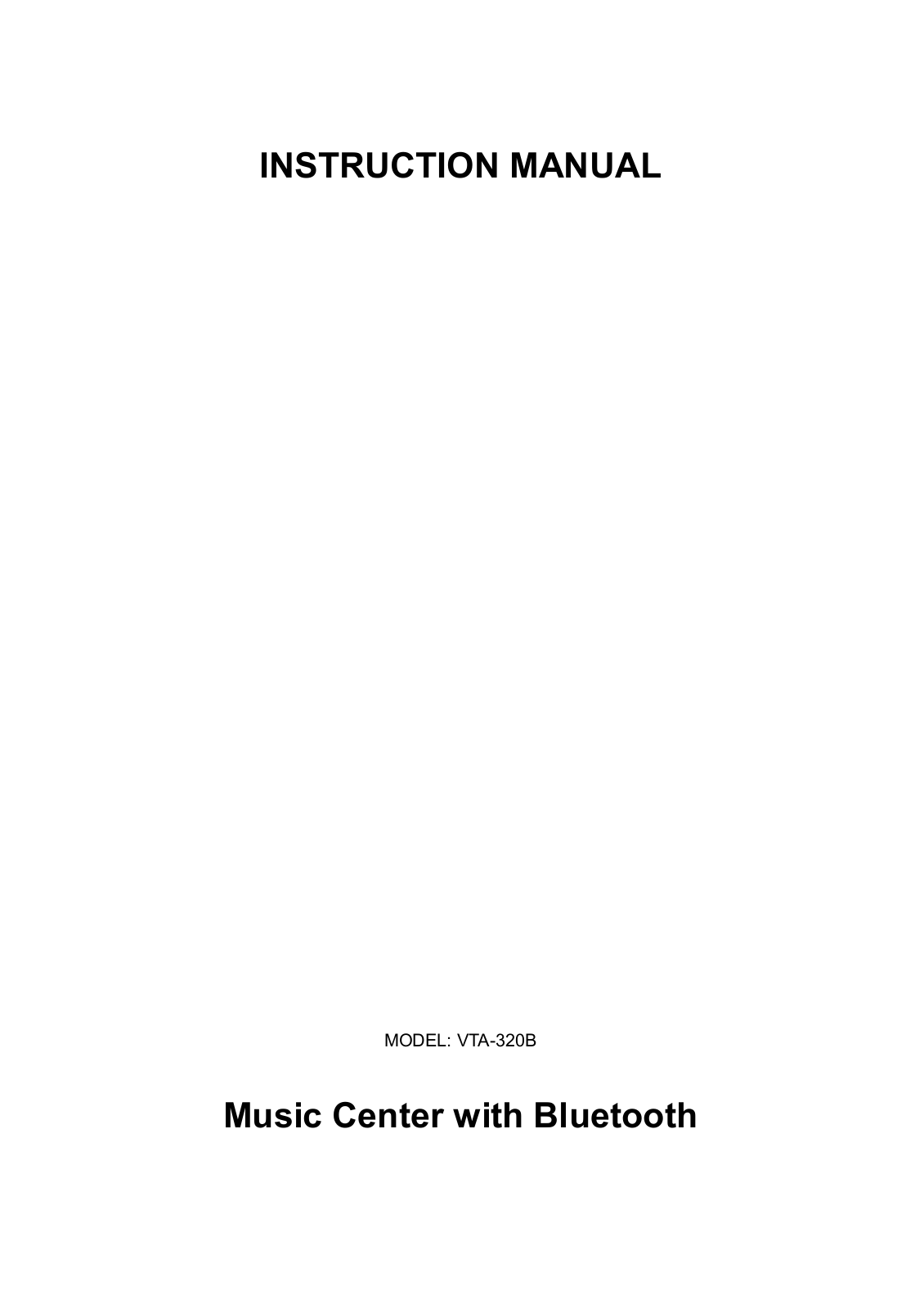 Innovative Technology Electronics VTA320B User Manual - ManualMachine.com