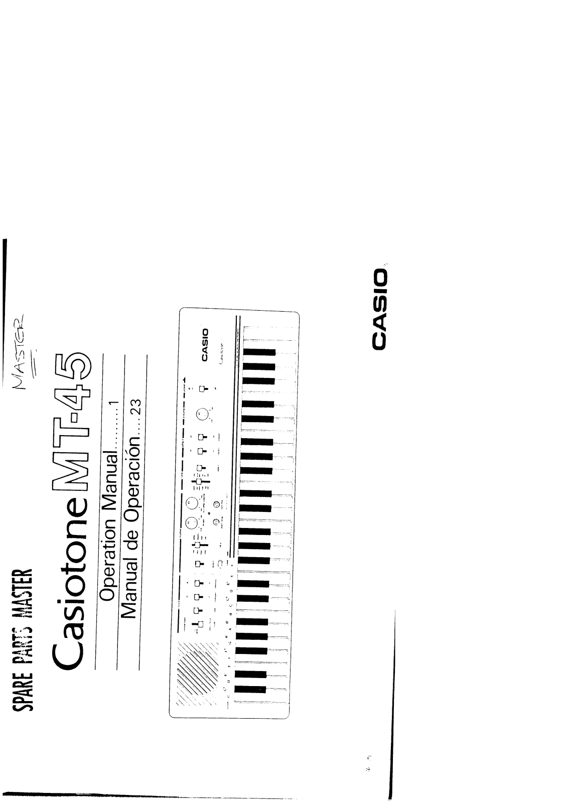 Casio MT-45 User Manual