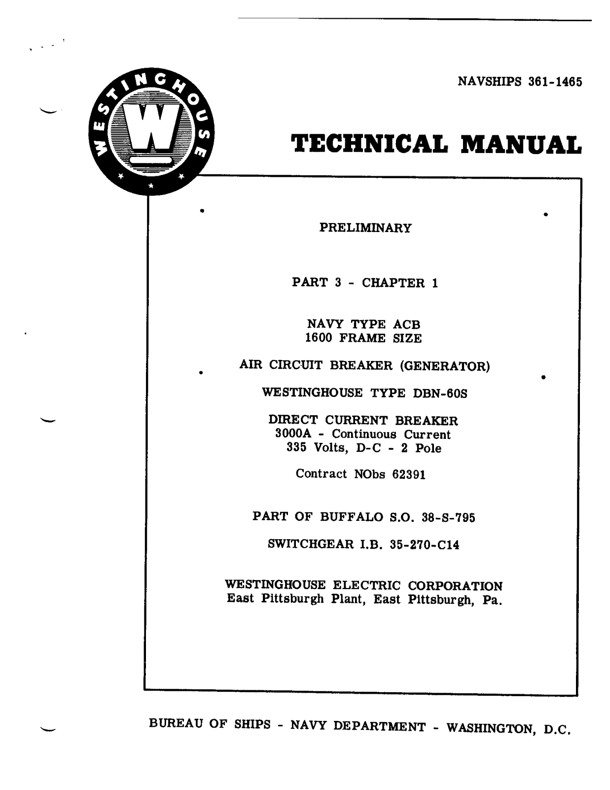 Westinghouse DBN-608 User Manual