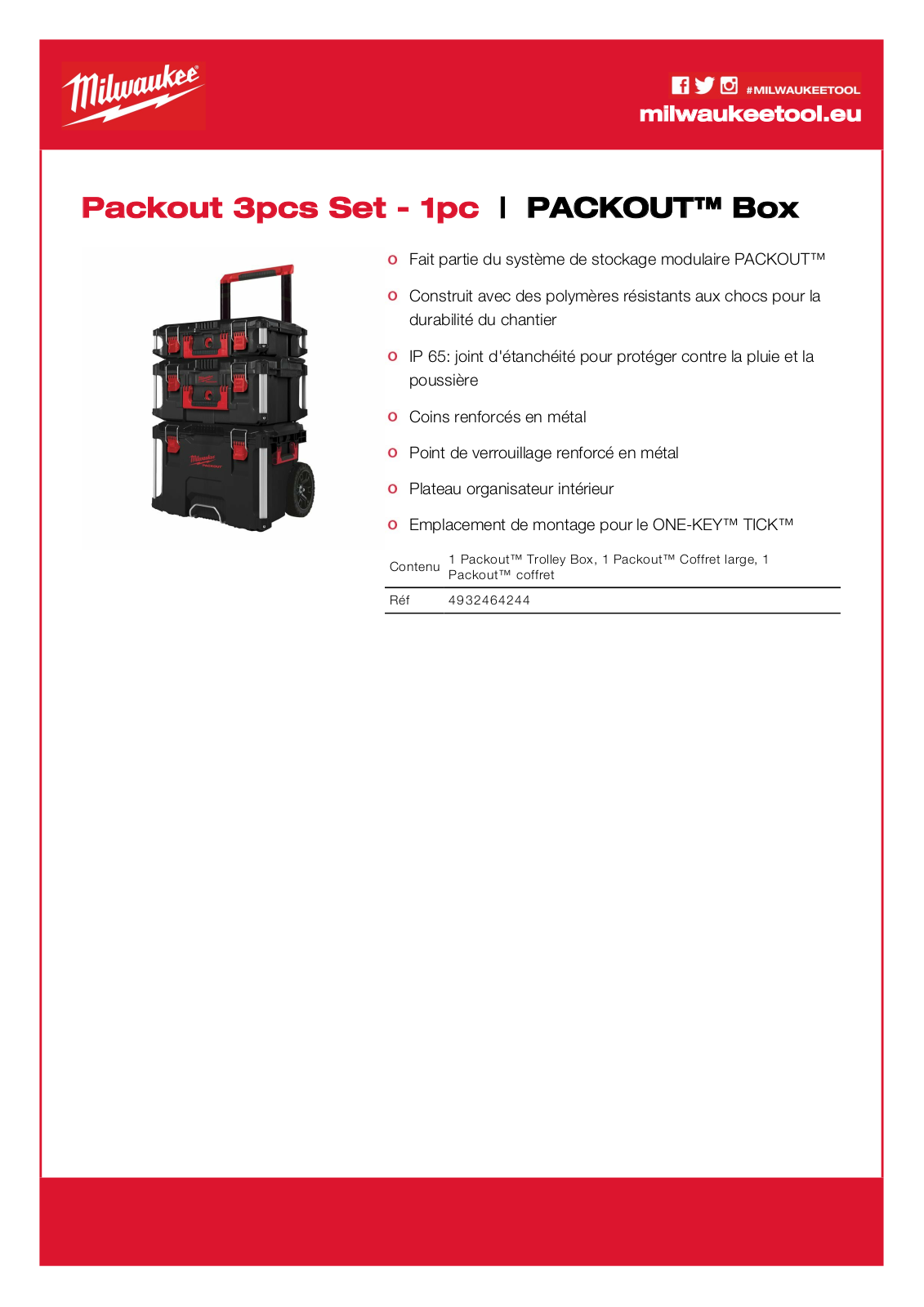 Milwaukee 4932464244 Specification - ManualMachine.com