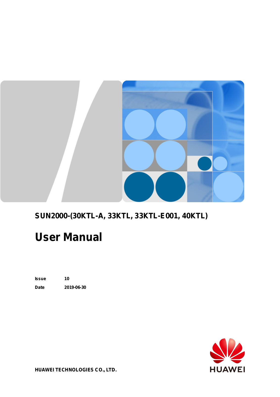 Huawei SUN2000-30KTL-A, SUN2000-33KTL, SUN2000-33KTL-E001, SUN2000-40KTL User Manual - ManualMachine.com