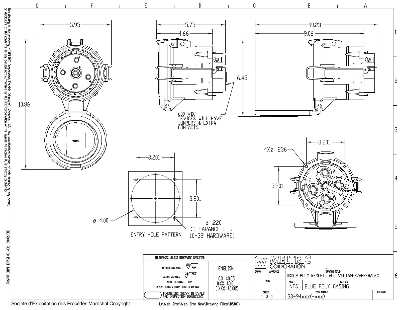 Meltric 33-94xxx Reference Drawing