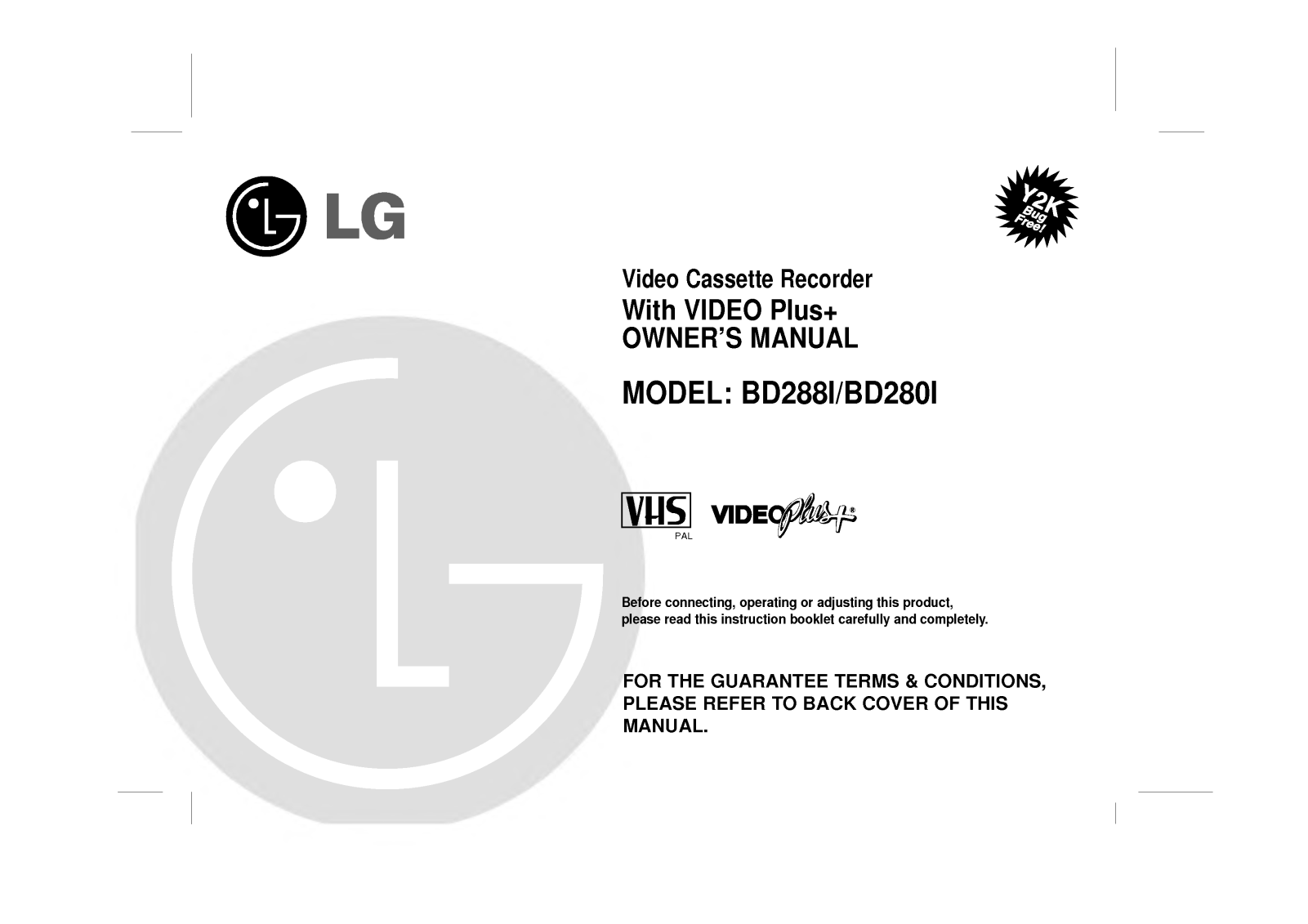 LG BD280I User Manual