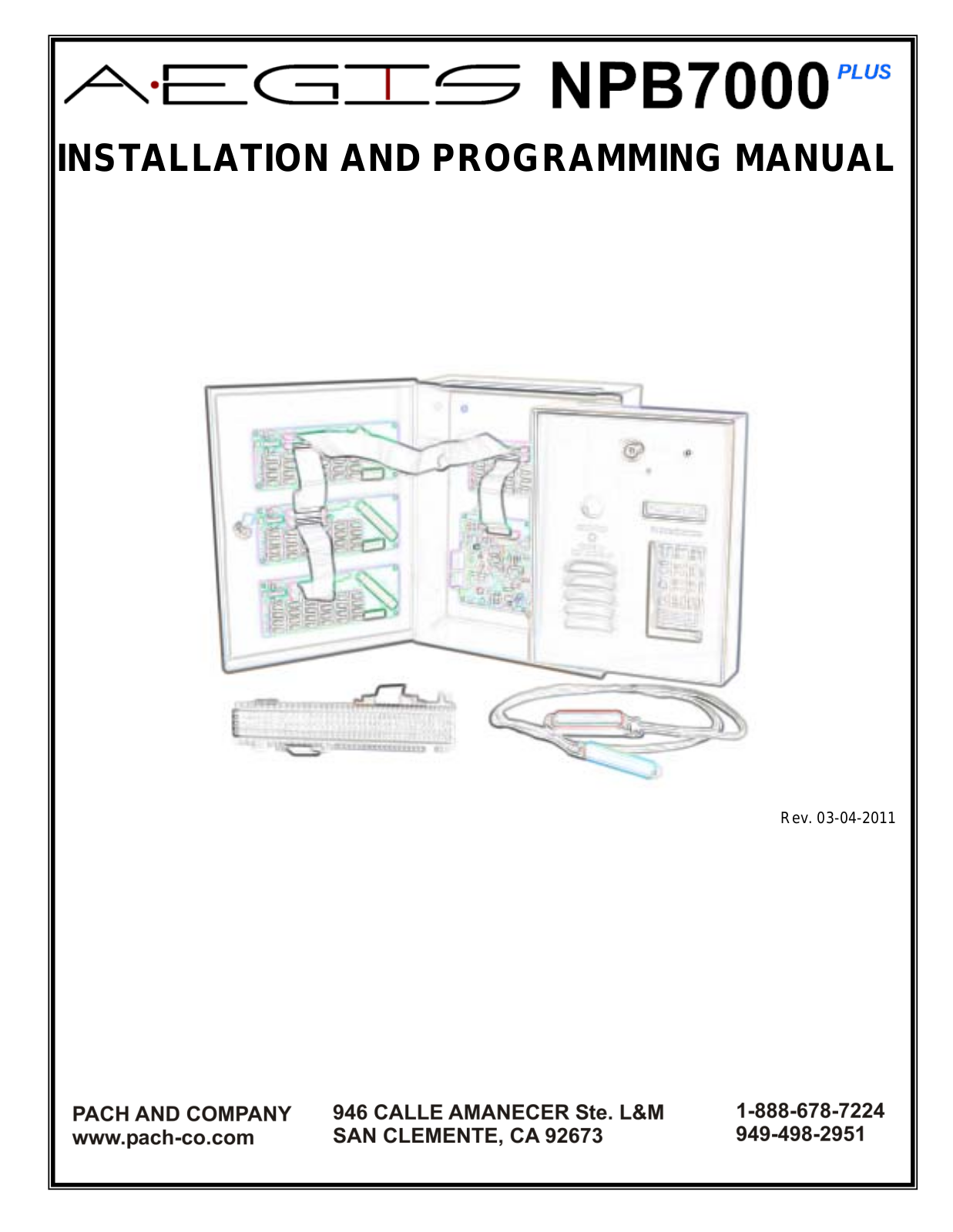 Pach and Company NPB7000P User Manual