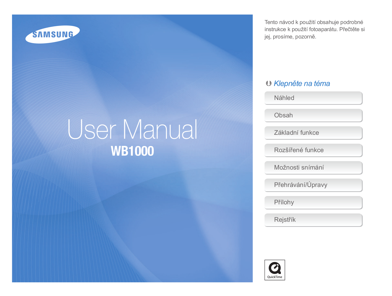 Samsung WB1000 User Manual