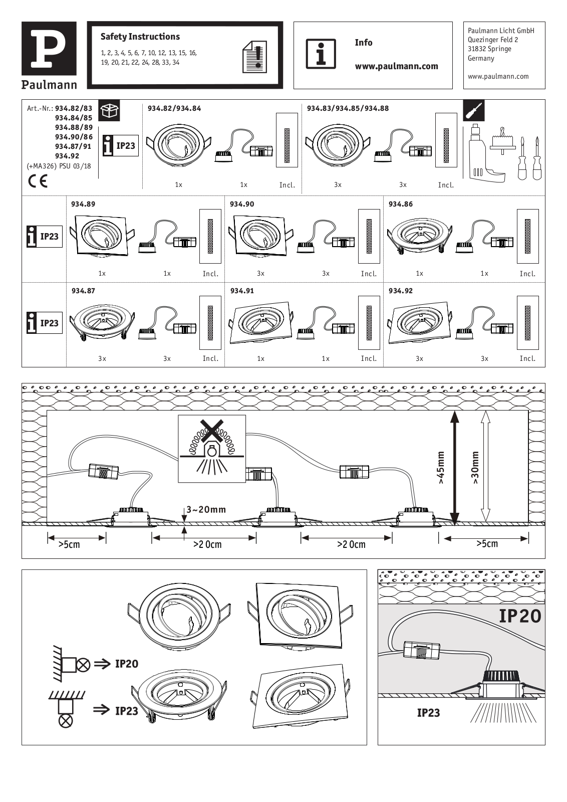 Paulmann 934.83 User Manual - ManualMachine.com