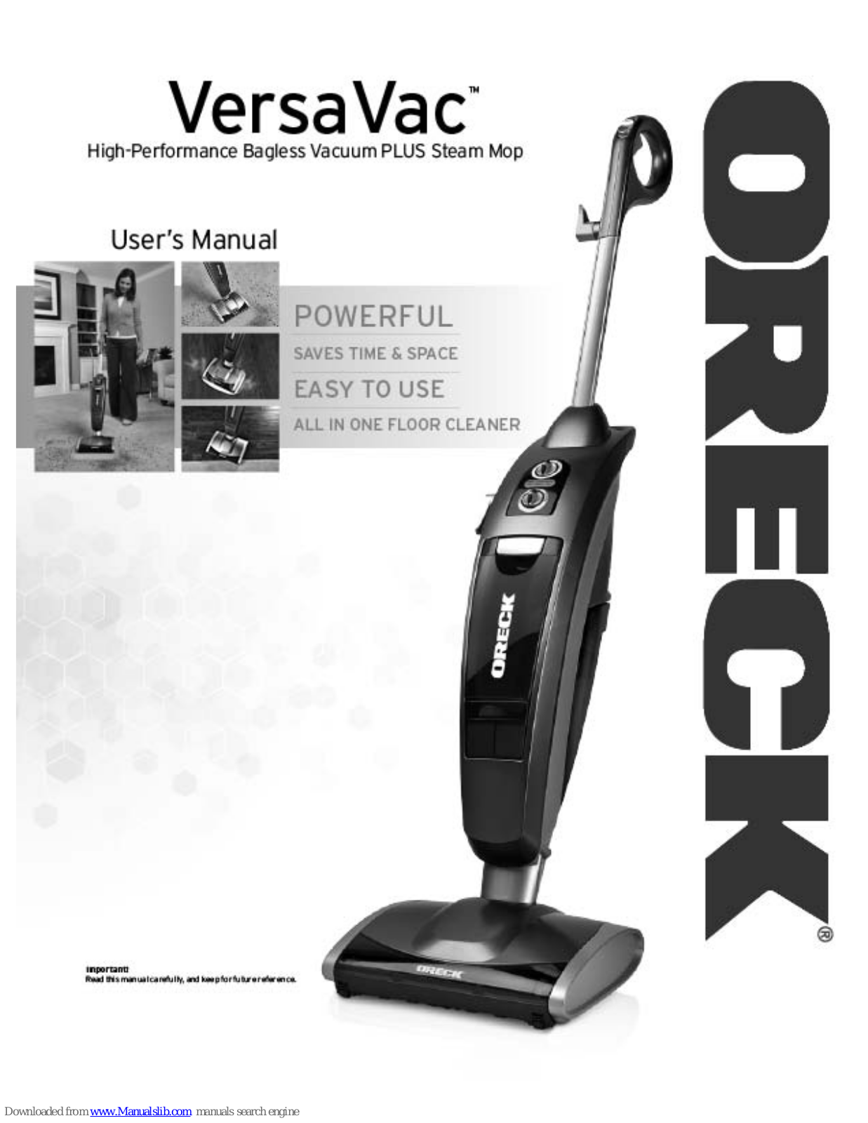 Oreck VersaVac User Manual