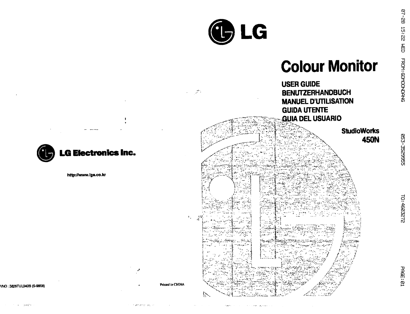 LG CB450B Users manual