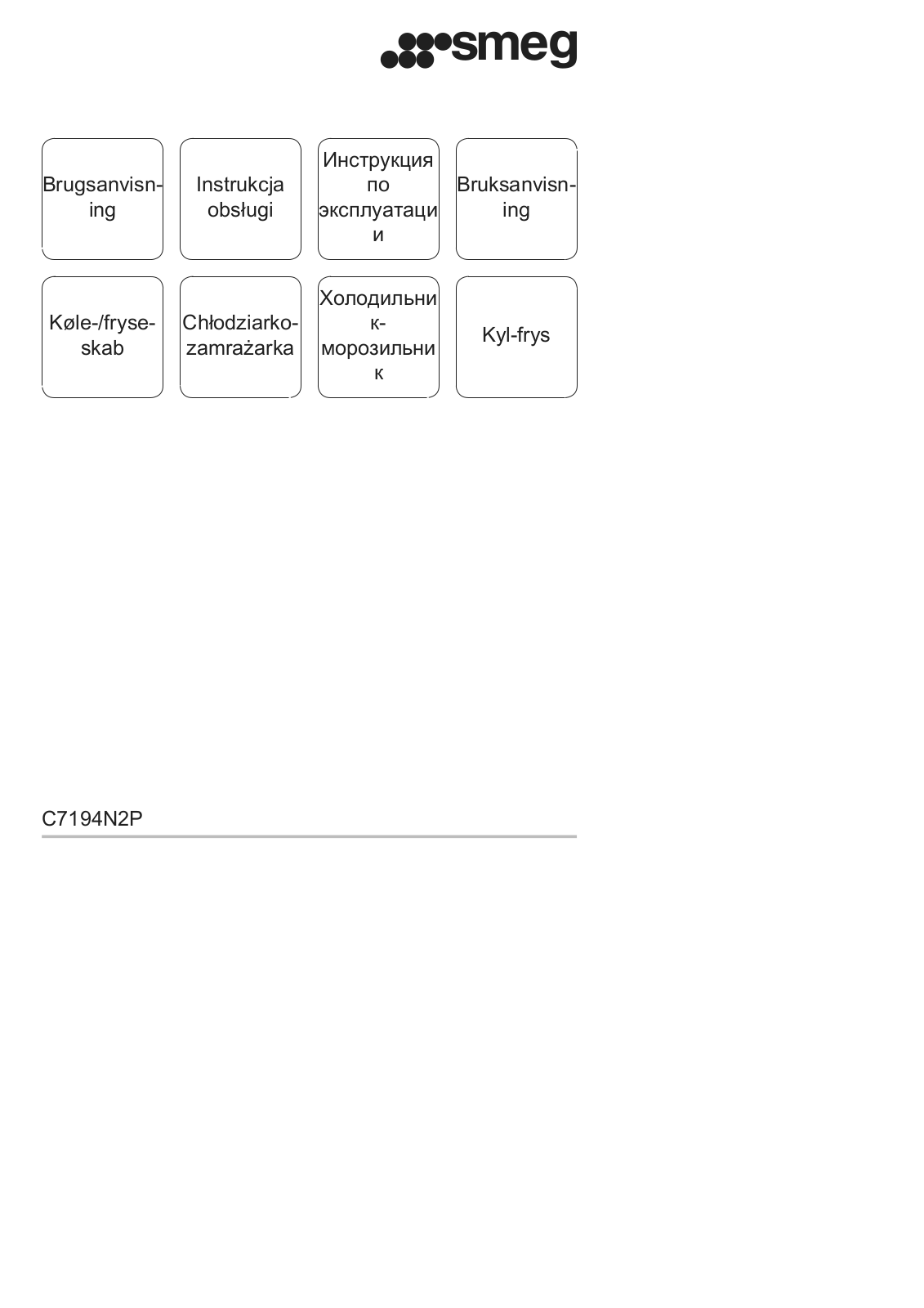 Smeg C7194N2P User manual