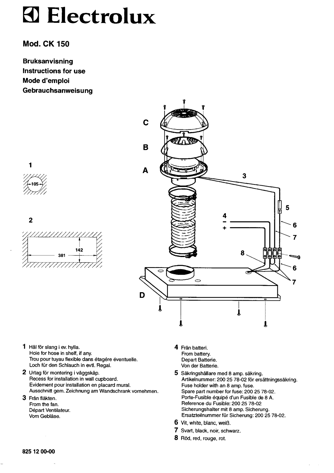 AEG CK150 User Manual