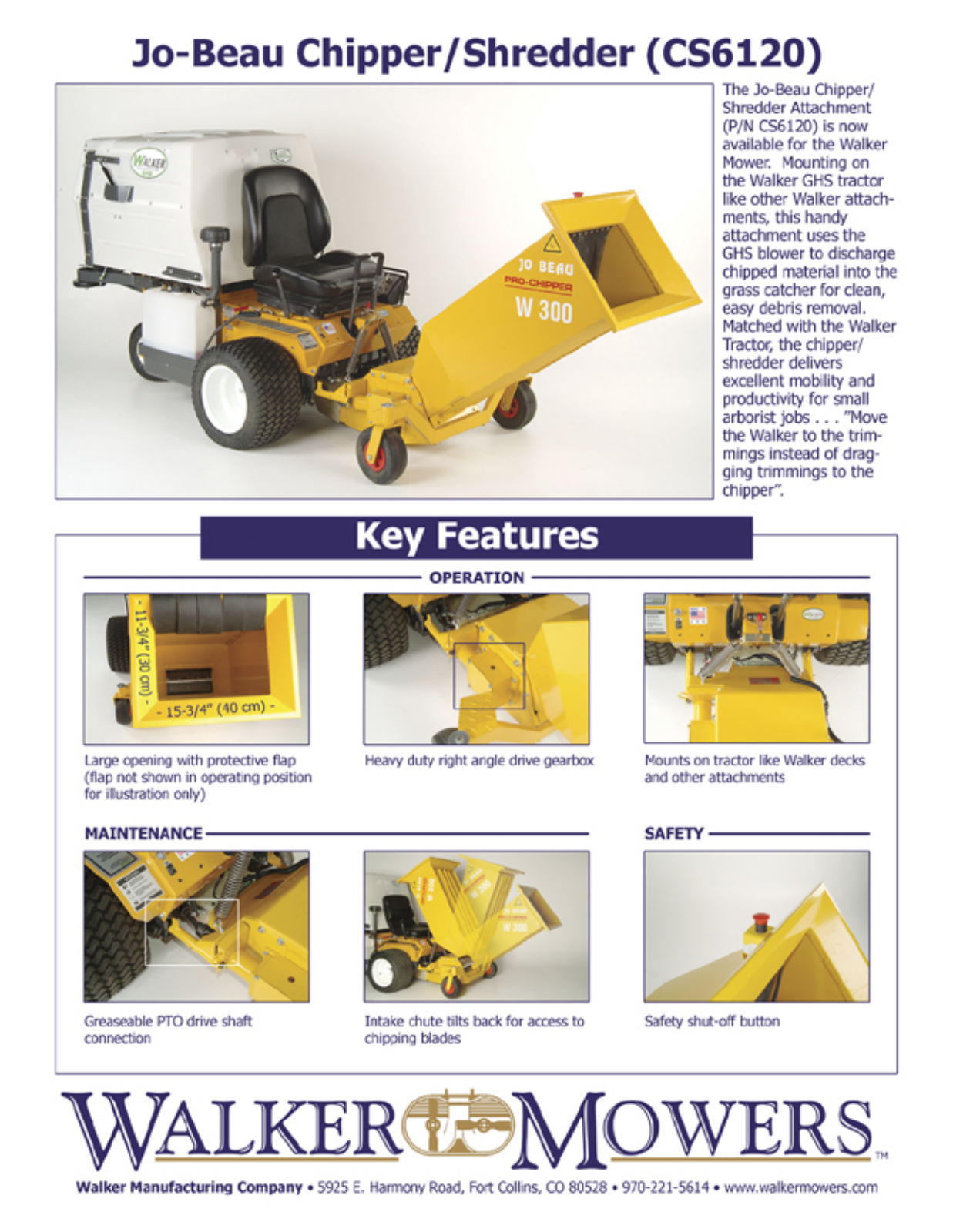 Walker CS6120 User Manual