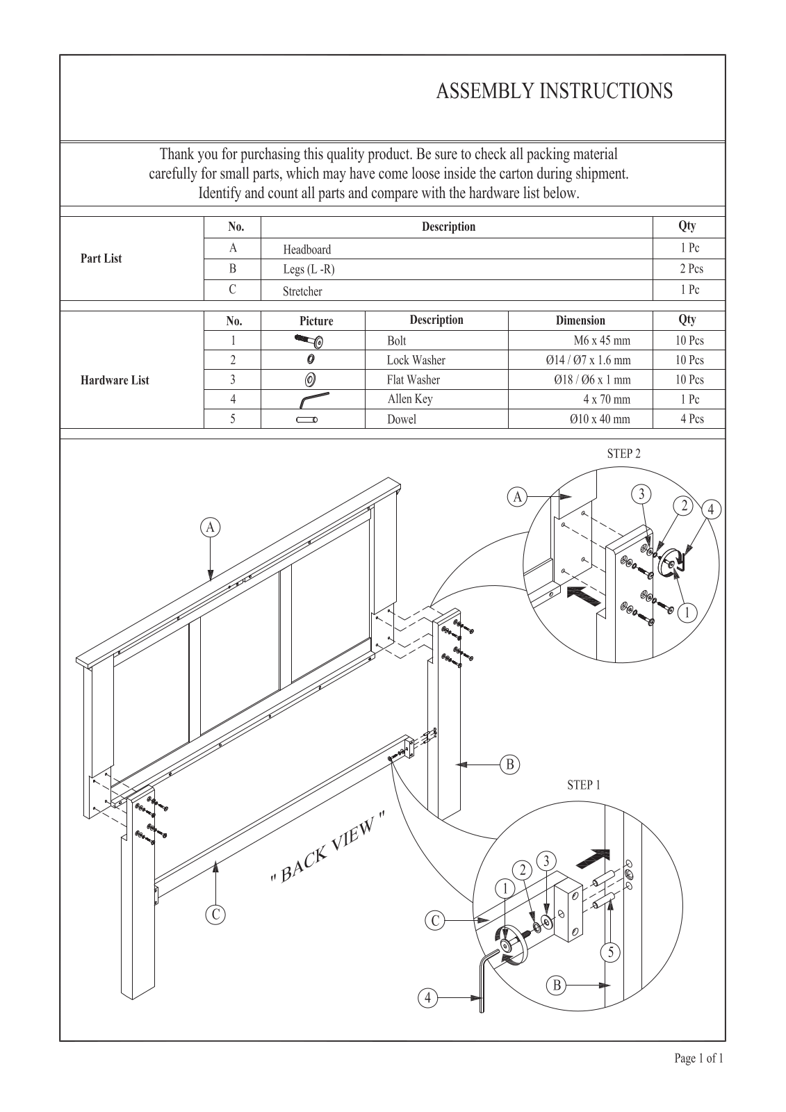 Foundstone W003344786 Installation & Assembly - ManualMachine.com