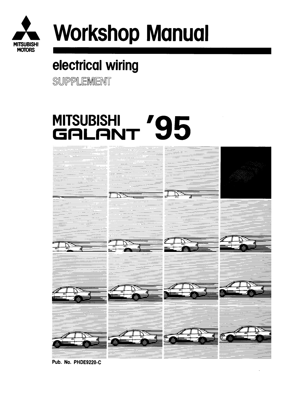 Mitsubishi Galant Electrical Wiring  1995 Owner's Manual