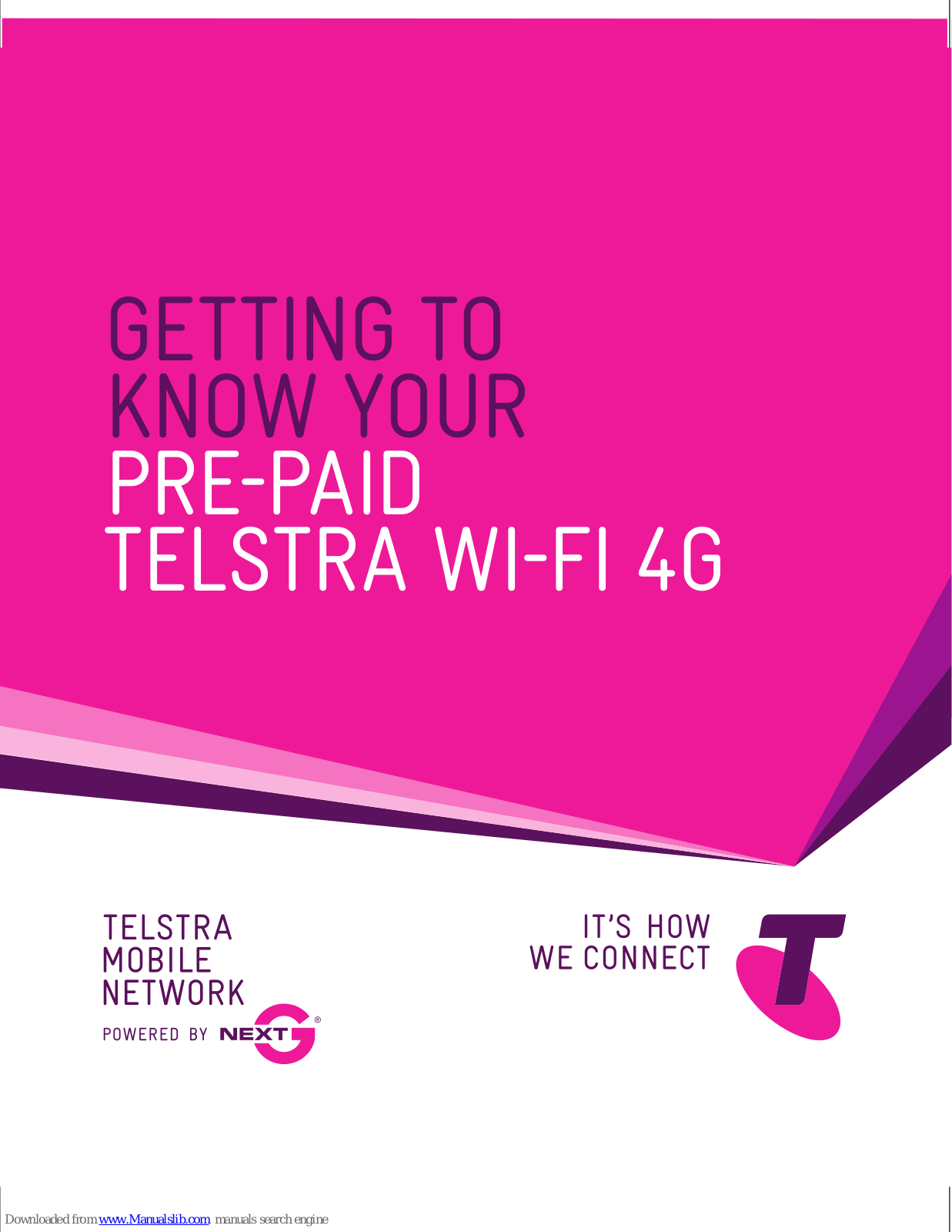 Telstra MF91 Getting To Know Manual