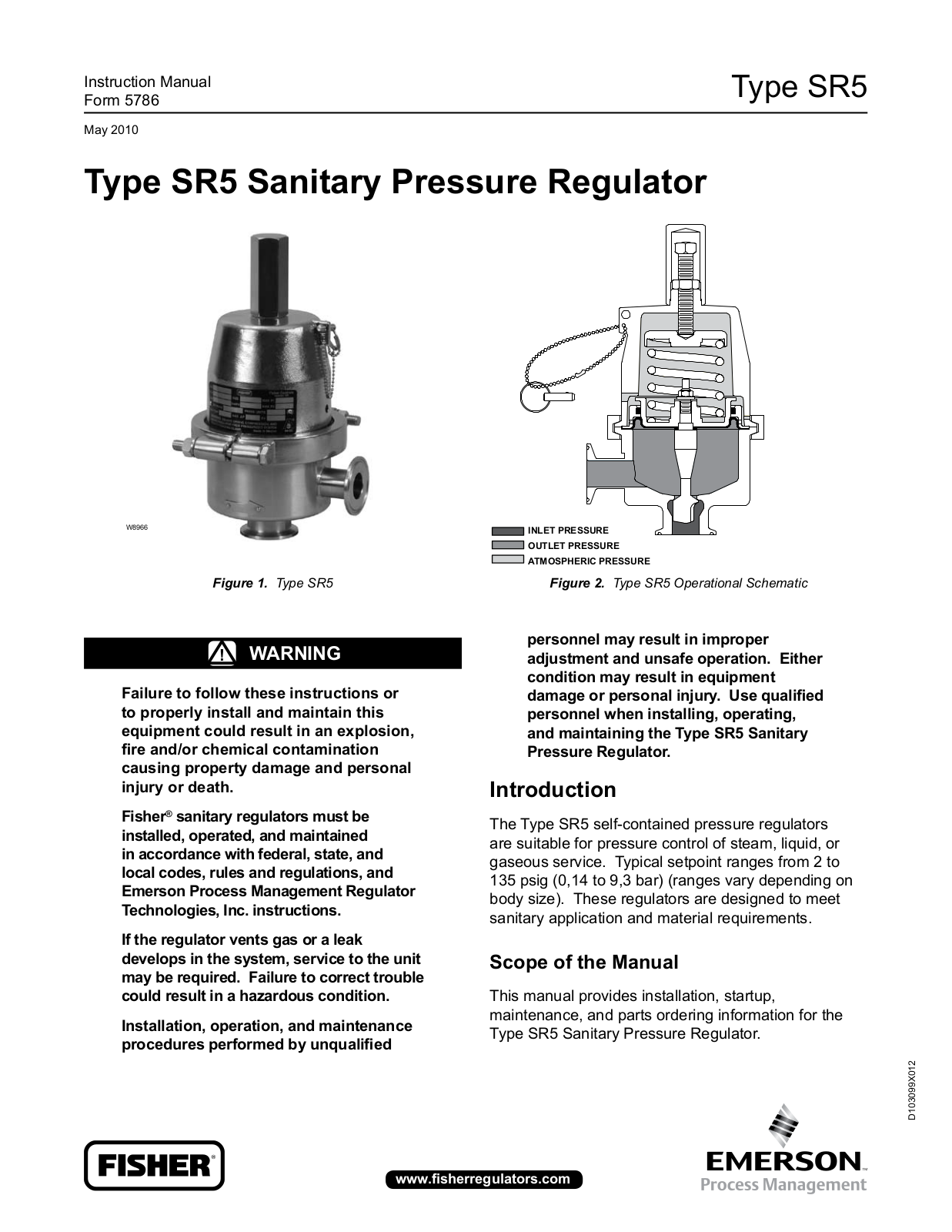 Emerson SR5 Instruction Manual