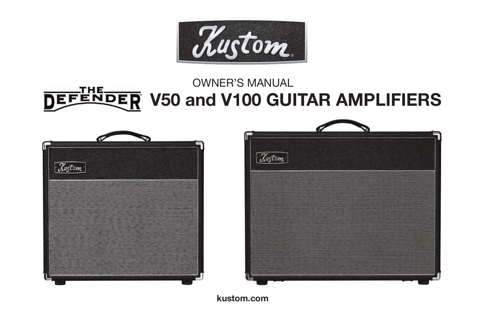 Kustom V50, V100 User Manual