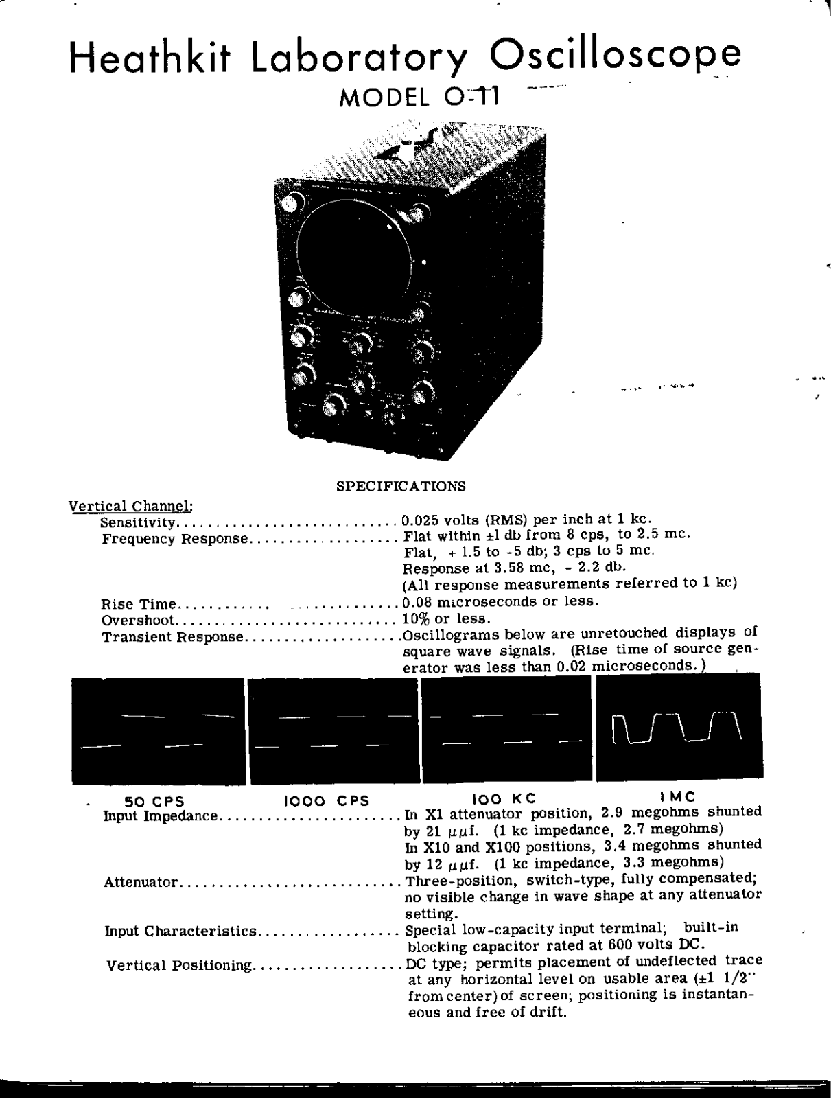 Heathkit o 11 schematic