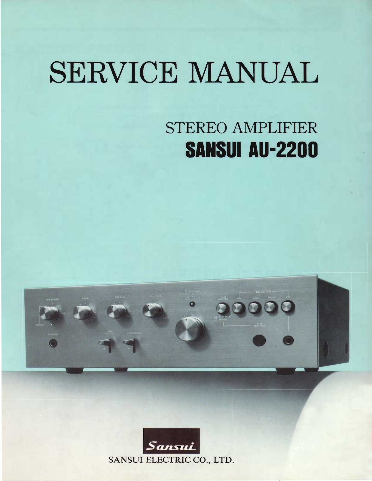 Sansui AU-2200 Service Manual