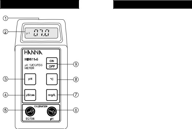 Hanna Instruments HI 9811-0 User Manual
