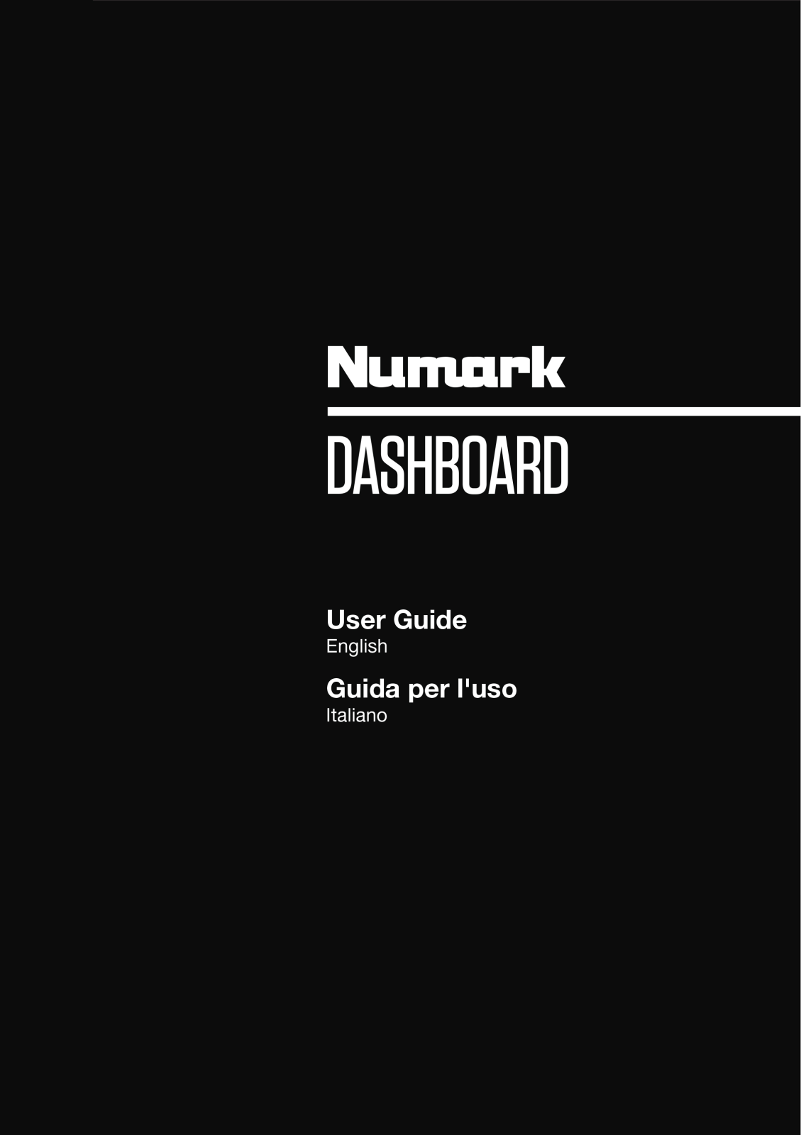 Numark Dashboard User guide