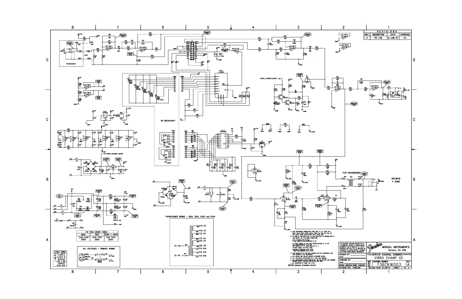 Fender Vibro-Champ-XD Schematic