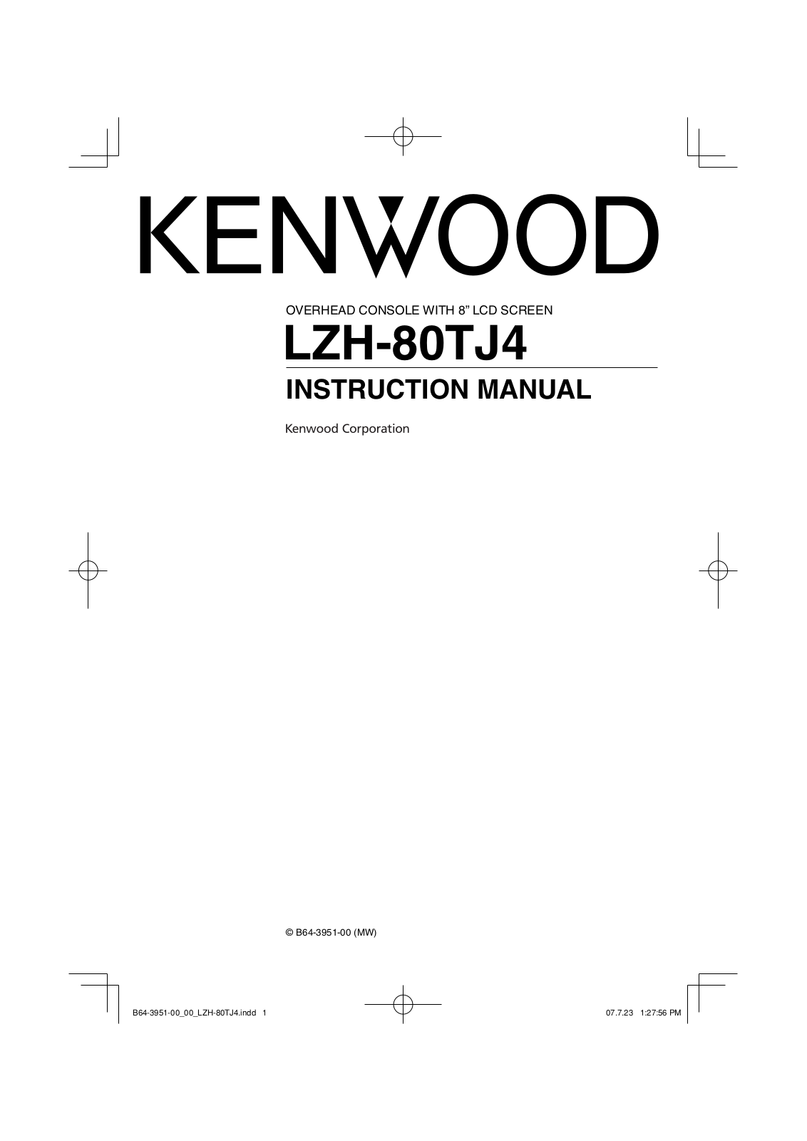 Kenwood LZH-80TJ4 User Manual