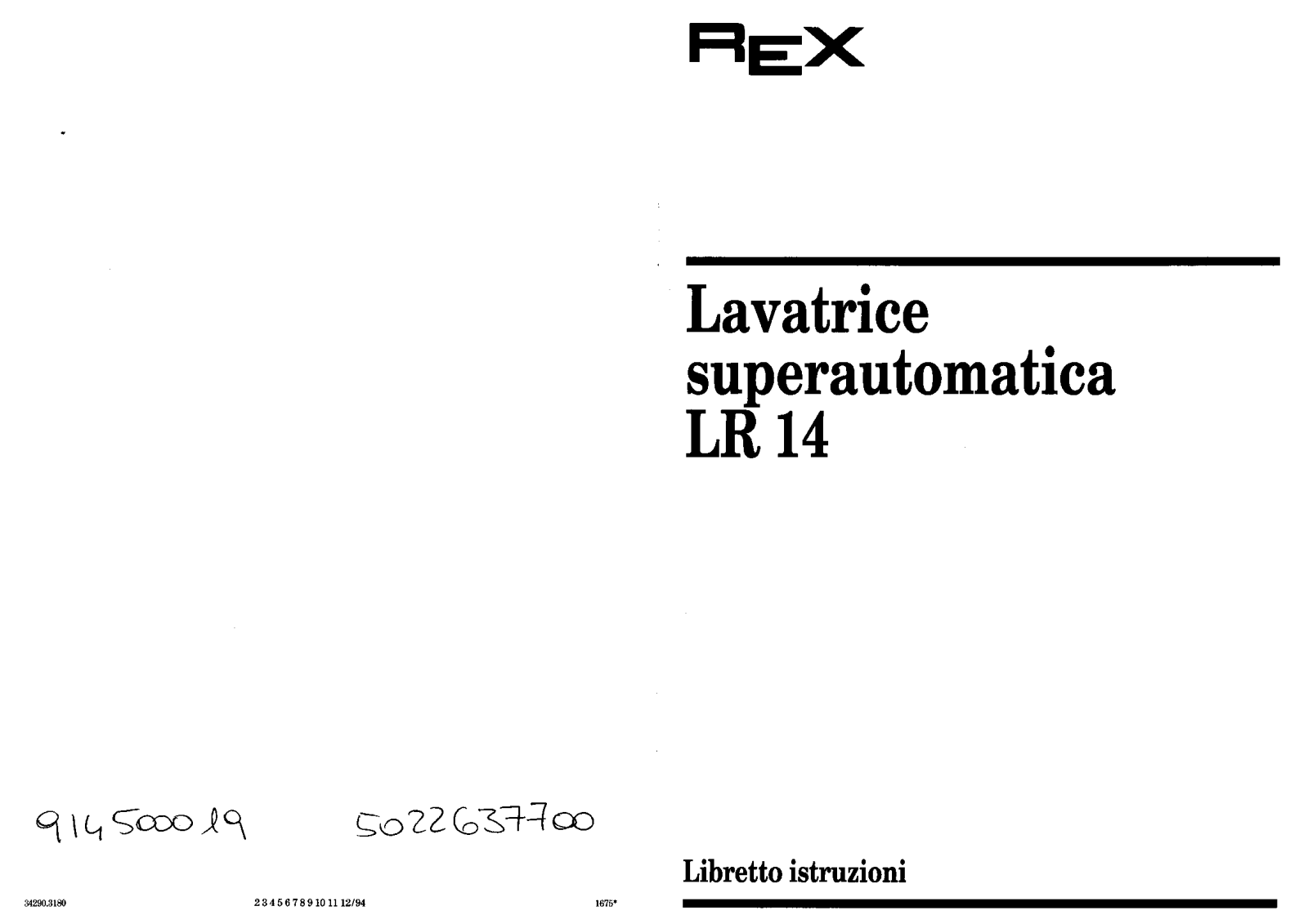 Rex LR14 User Manual