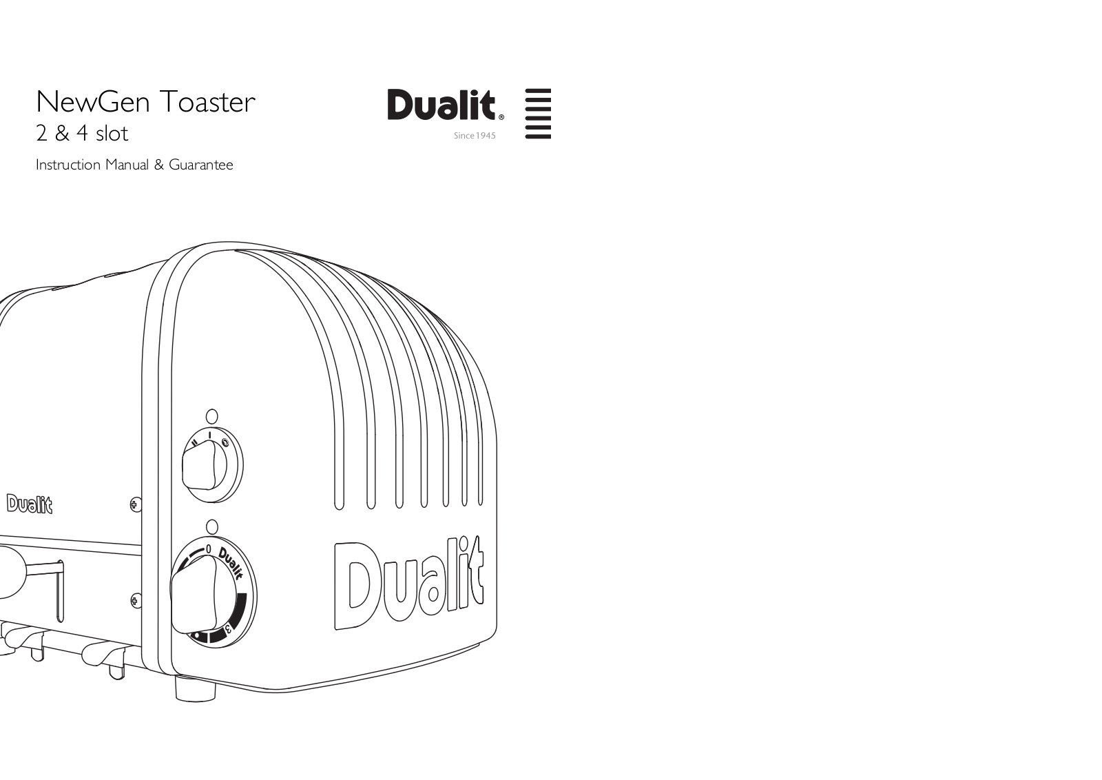 Dualit 20293 User Manual